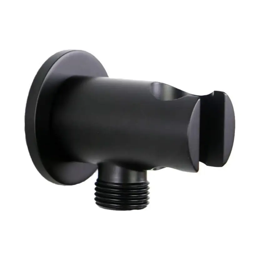 Cheap Aquaiaw Wall Supply Elbow with O-Ring Flange, Tapered 1/2 NPT Female Inlet, Solid Brass Wall Union W/Handshower Holder, Round Wall Supply Elbow W/Hand Shower bracket, G1/2 Outlet Companies, Products