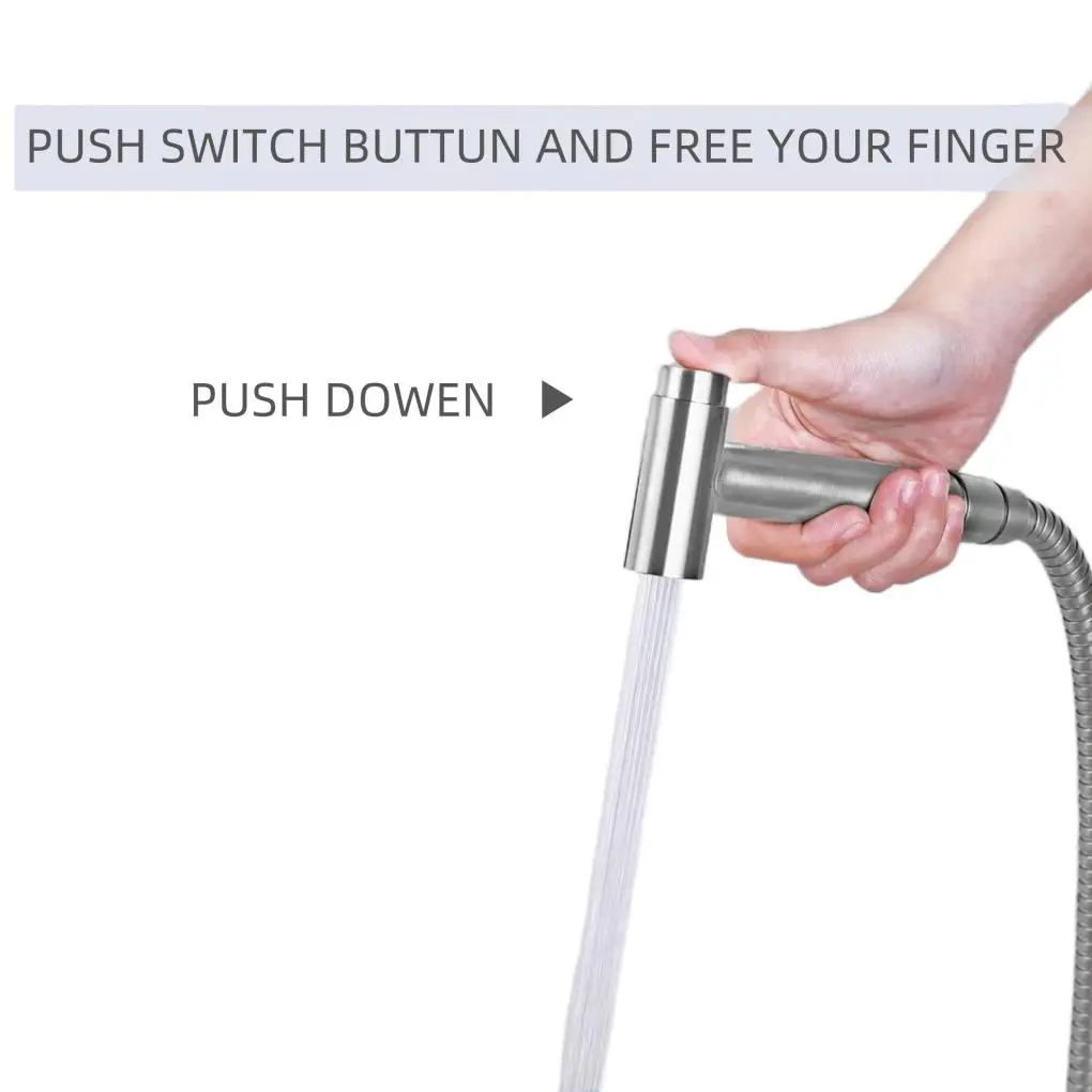 High-Quality New Version Handheld Bidet Toilet Sprayer Head, Stainless Steel Bidet Sprayer, Diaper Cloth Bathroom Sprayer, Bidet Sprayer Head for Toilet or Kitchen Cleaning Suppliers, Exporters