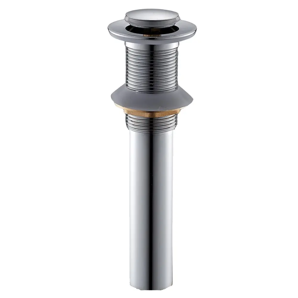 China Bathroom Sink Drain Without Overflow with Strainer Basket Detachable Vessel Sink Lavatory Vanity Pop Up Drain Stopper Polished Chrome（small Popup Cap） Supplier, Product