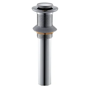 China Bathroom Sink Drain Without Overflow with Strainer Basket Detachable Vessel Sink Lavatory Vanity Pop Up Drain Stopper Polished Chrome（small Popup Cap） Supplier, Product