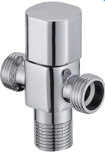 Angle Valve one-in two-out — full copper hot and cold water triangle valve