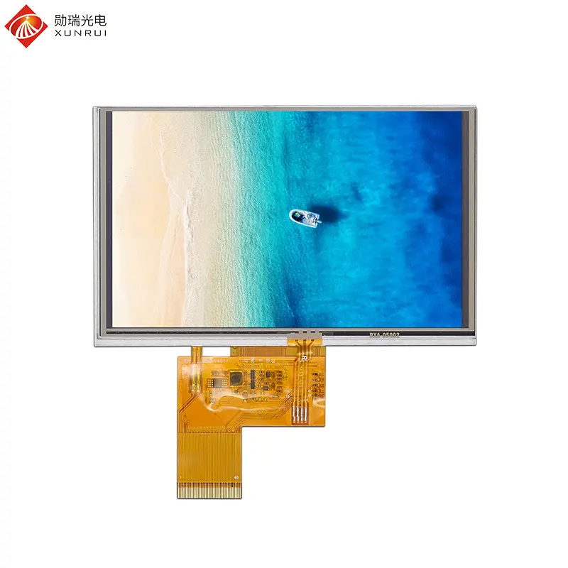 Custom 5 inch 800×480 TN TFT LCD display with resistive touch panel Manufacturers, Supplier