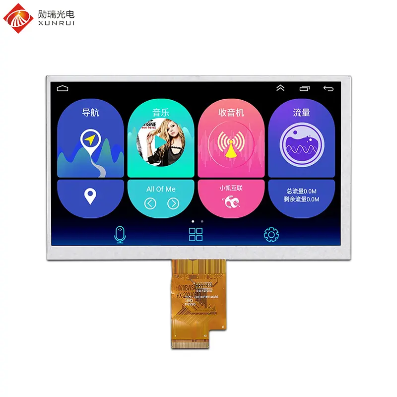 China 7 inch 1024×600 LVDS 40pin interface 350nit IPS TFT LCD module Supplier, Suppliers