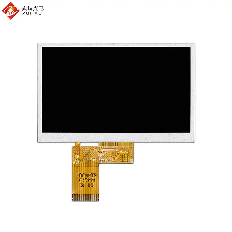 Custom 5 inch 480×272 RGB 40pin interface 350nit TN TFT LCD module Suppliers, Factories