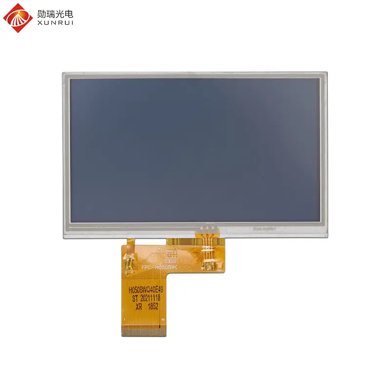 Custom 5 inch 480×272 TN TFT LCD Module with resistive touch panel Manufacturers, Factories