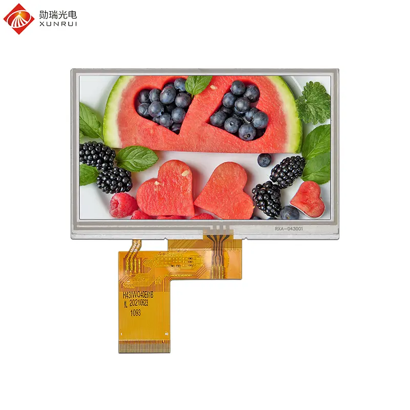 Custom 4.3 inch 480×272 TN TFT LCD display with resistive touch panel Manufacturer, Factory