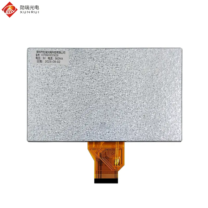 China 7 inch 800×480 1000nit Wide Operating Temperature Range TN TFT LCD Display Manufacturers, Factories