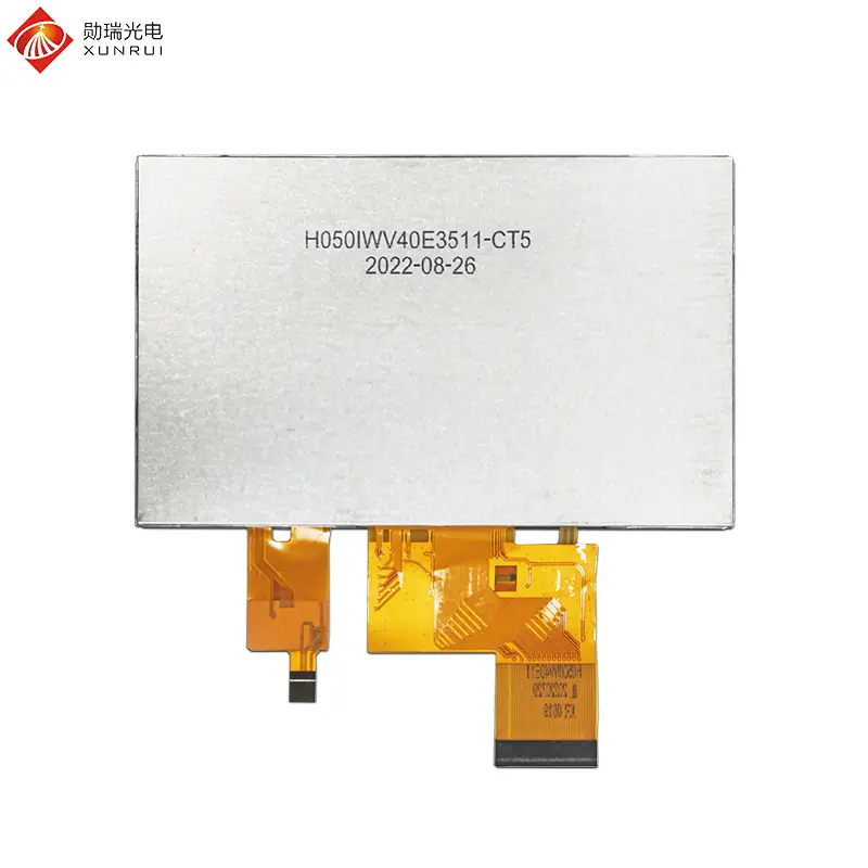 Custom 5 inch 800×480 TN TFT LCD display with capacitive touch panel Manufacturer, Supplier