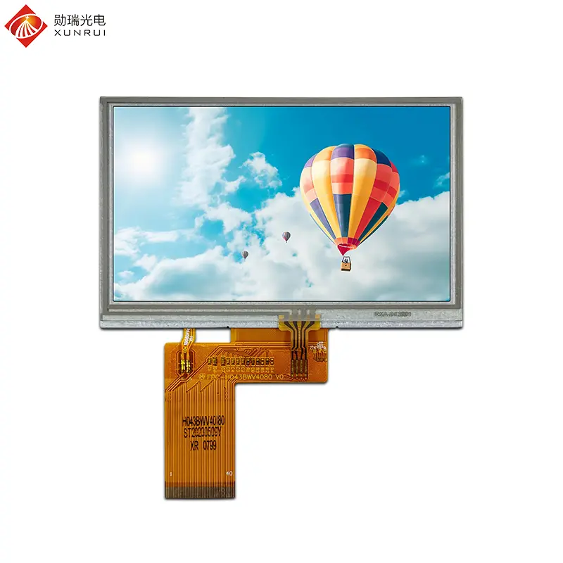 Custom 4.3 inch 800×480 IPS TFT LCD Module with resistive touch panel Manufacturers, Supplier