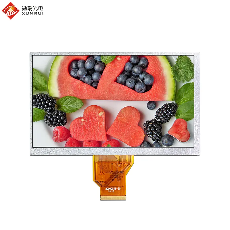 China 7 inch 800×480 1000nit Wide Operating Temperature Range TN TFT LCD Display Manufacturers, Factories