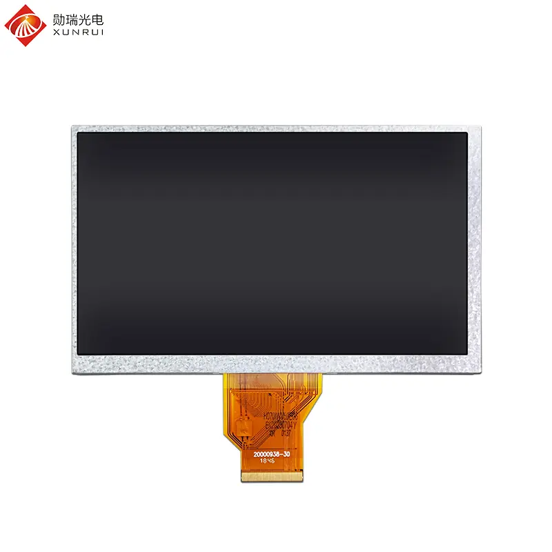 China 7 inch 800×480 1000nit Wide Operating Temperature Range TN TFT LCD Display Manufacturers, Factories