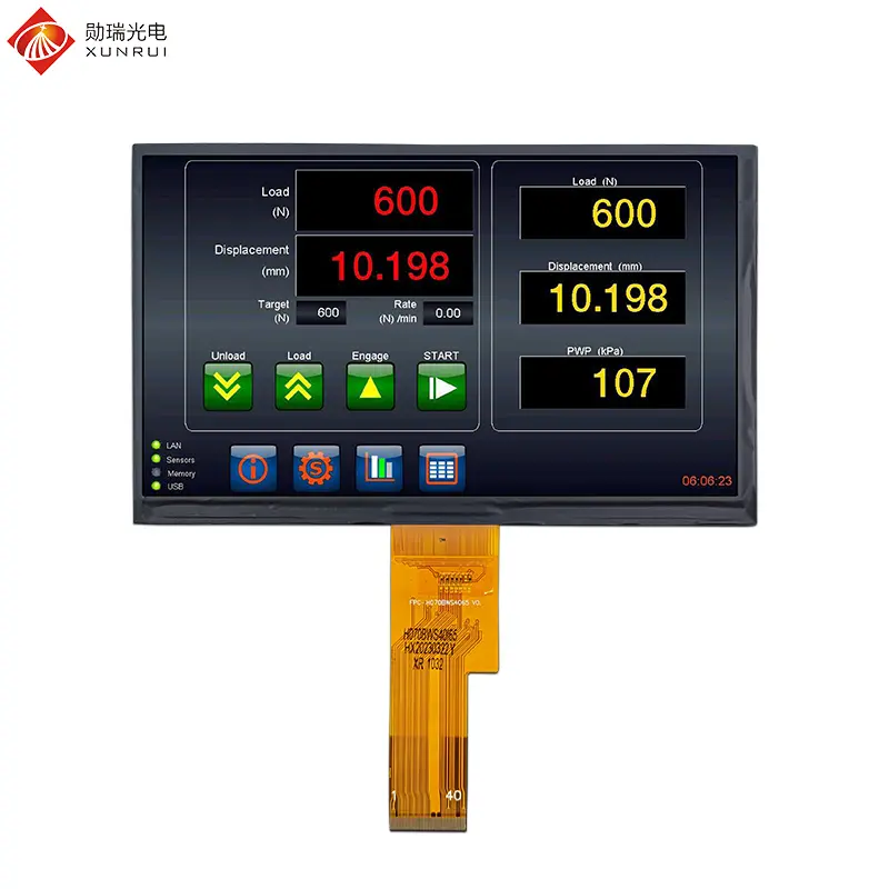 Custom 7 inch 1024×600 1000nit High brightness IPS TFT LCD module Supplier, Suppliers