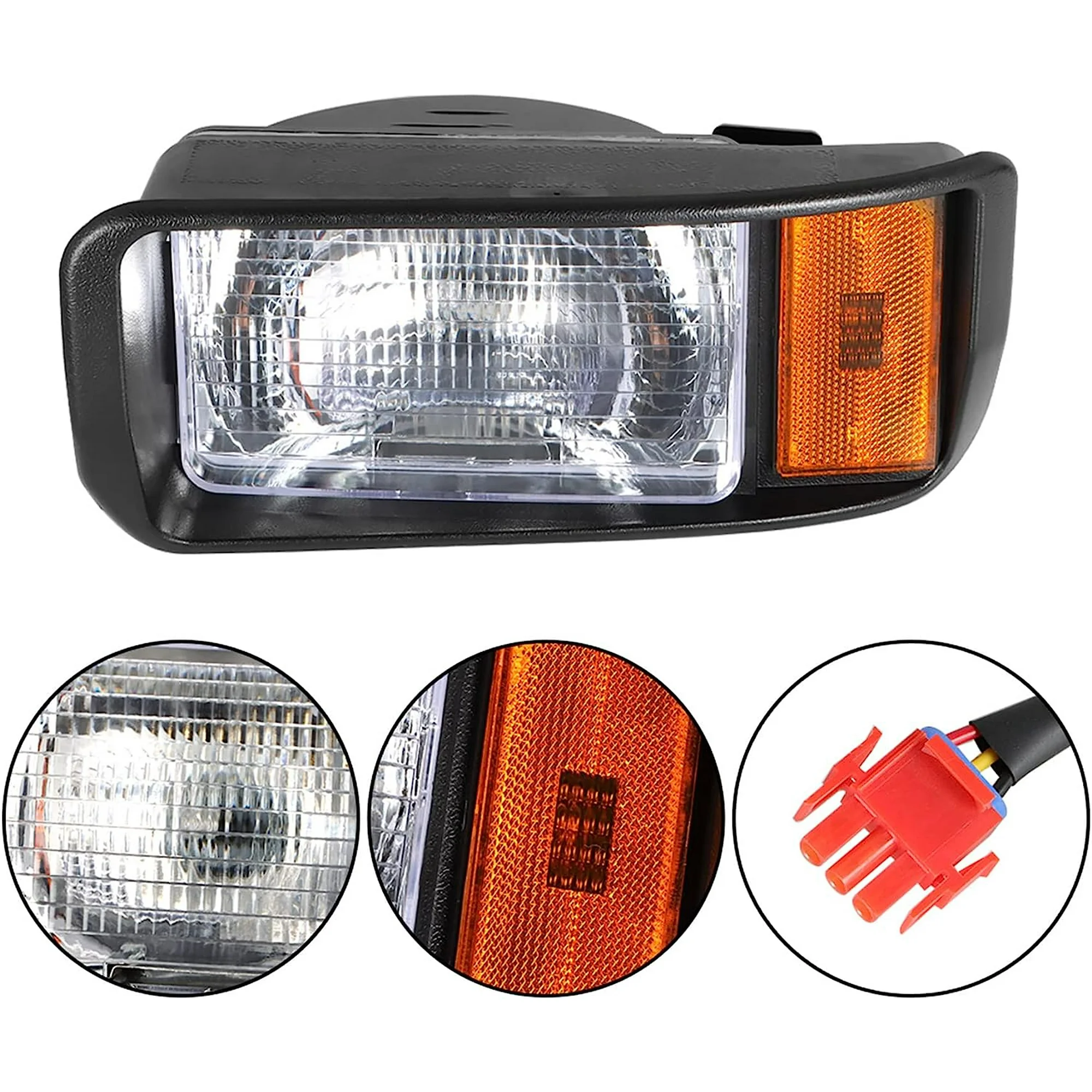 CE Certification 101988001 Factory Style Left Headlight - Driver Side Replacement for Club Car DS Golf Cart Factories, Factory