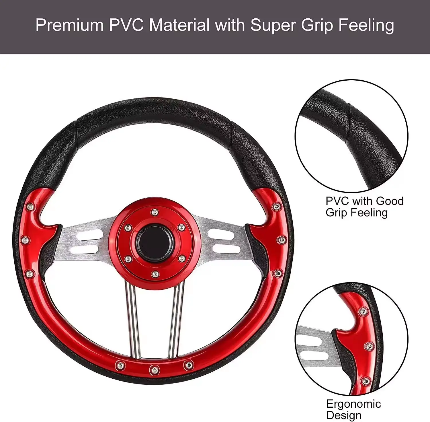 OEM Universal Golf Cart Steering Wheel For Golf Cart Club DS and Precedent Yamaha EZGO Manufacturers, Factory