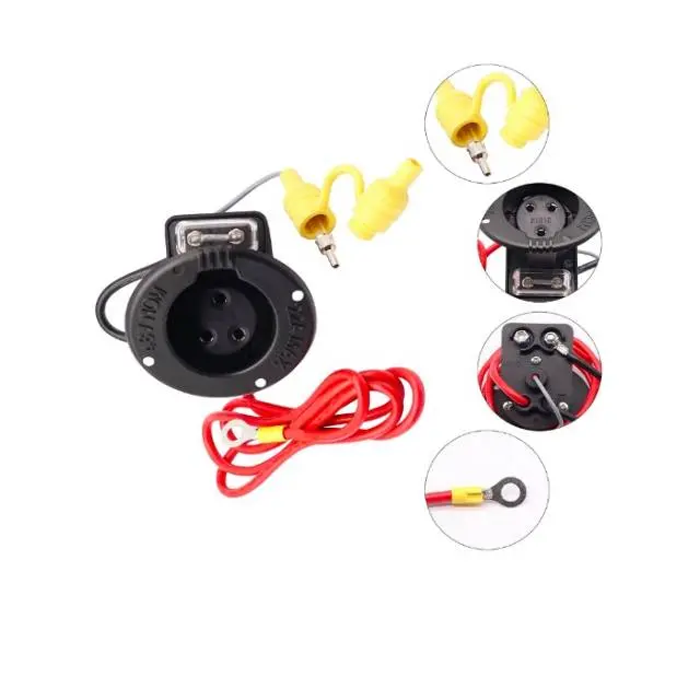CE Certification Golf Cart 48 Volt Charger Receptacle and Fuse Assembly for Club Car Golf Cart Charging Receptacle 101802101 101846801 Supplier, Factory