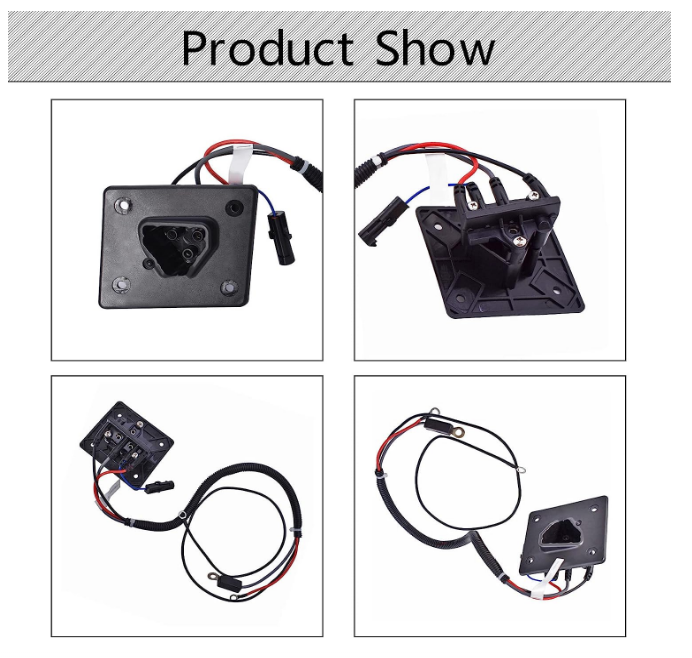 EZGO RXV Charger Receptacle Structure Dimension