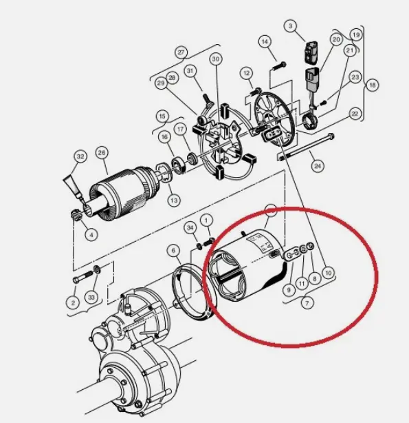 Best Club Car Electric Golf Cart GE Motor Insulator Hardware Kit - OEM 1017947 Manufacturers, Factory