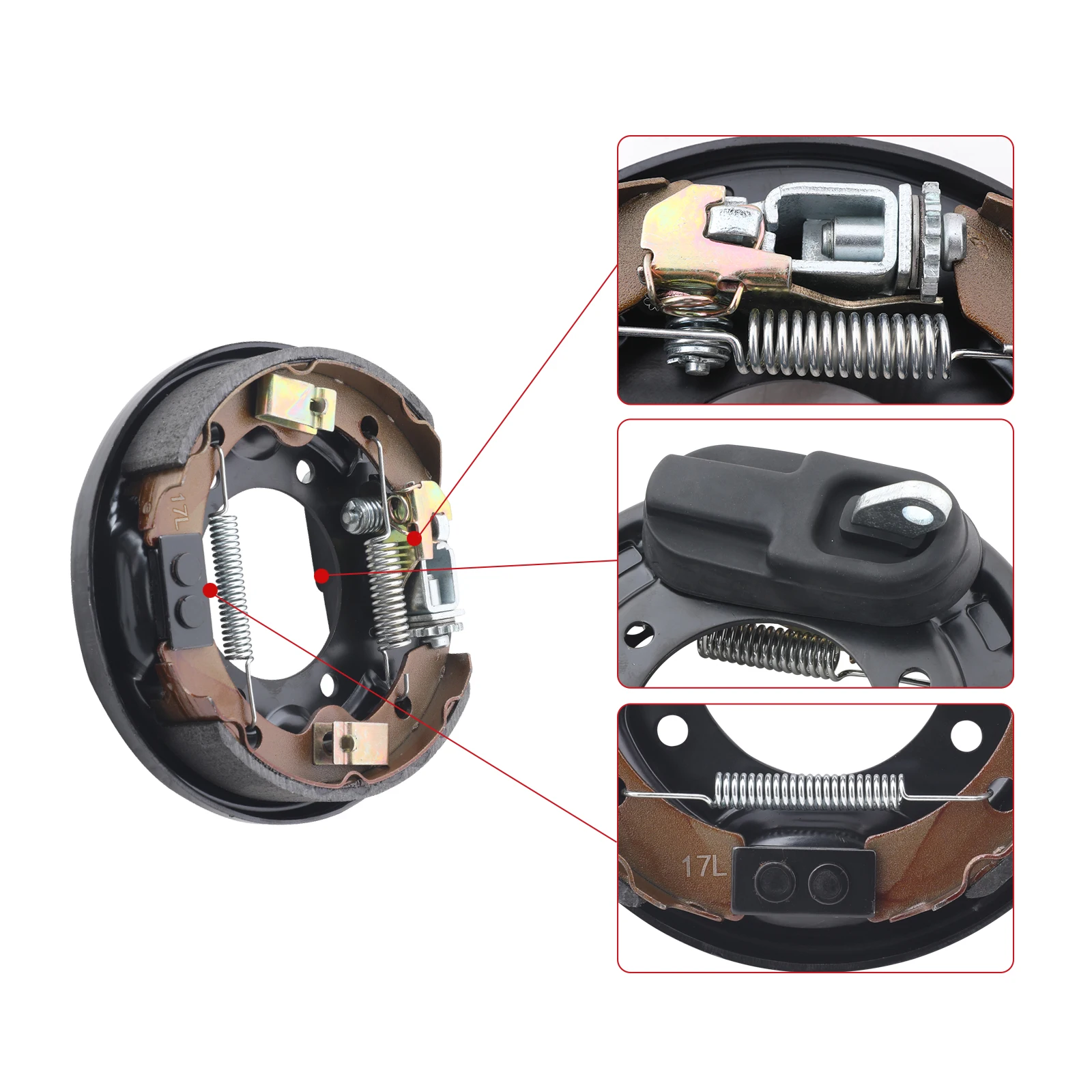 OEM Club Car Rear Brake Cluster Assembly - Fits DS (1995-Up), Precedent & Tempo (2018-Up) Golf Carts, Replaces OEM 101823302 / 103380201 Suppliers, Factory
