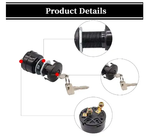 OEM High-Quality Ignition Switch Key, Golf Cart Starter Switch for Club Car DS 101826201 Supplier, Factories