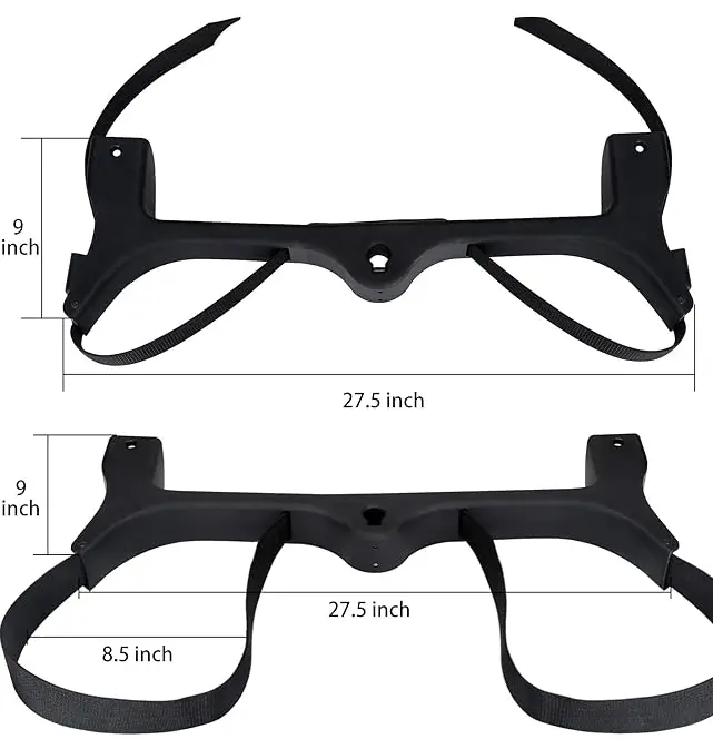 Best Golf Bag Holder Bracket 102504001 - Fits 2004+ Club Car Precedent Gas & Electric Golf Carts (Rear Seat Mount, Black) Manufacturer, Factory