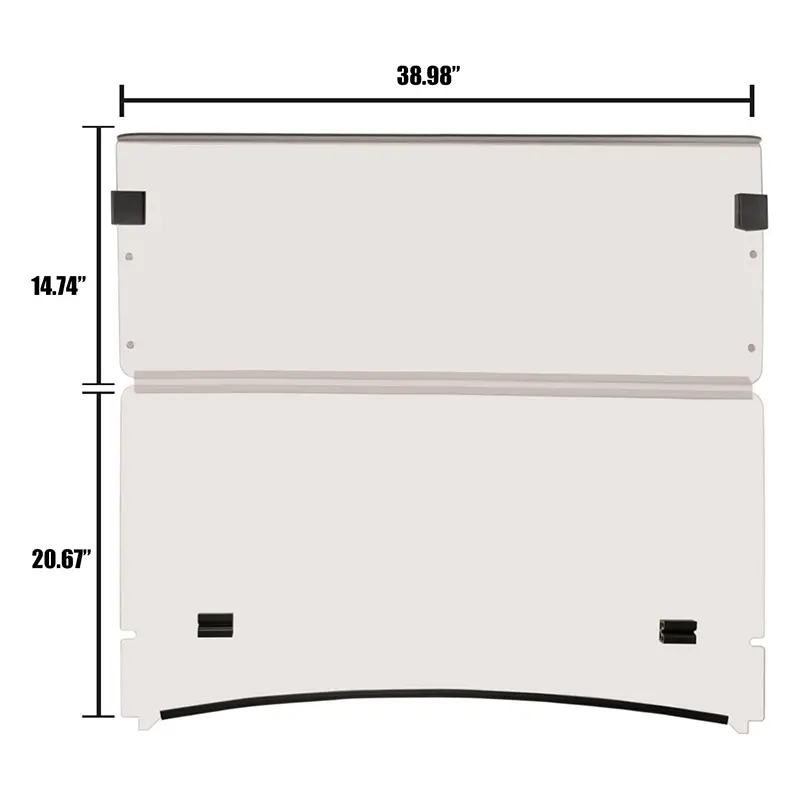 OEM Tinted Folding Golf Cart Windshield Fit In Yamaha Drive2 2017-Up Manufacturer, Supplier