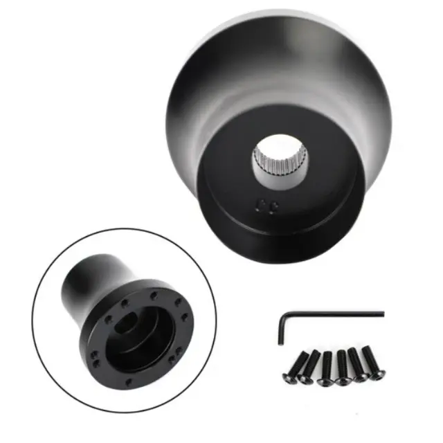 Best Golf Cart Steering Wheel Adapter Black with Assembly Screws For Club Car DS or Ezgo or Yamaha Suppliers, Factories