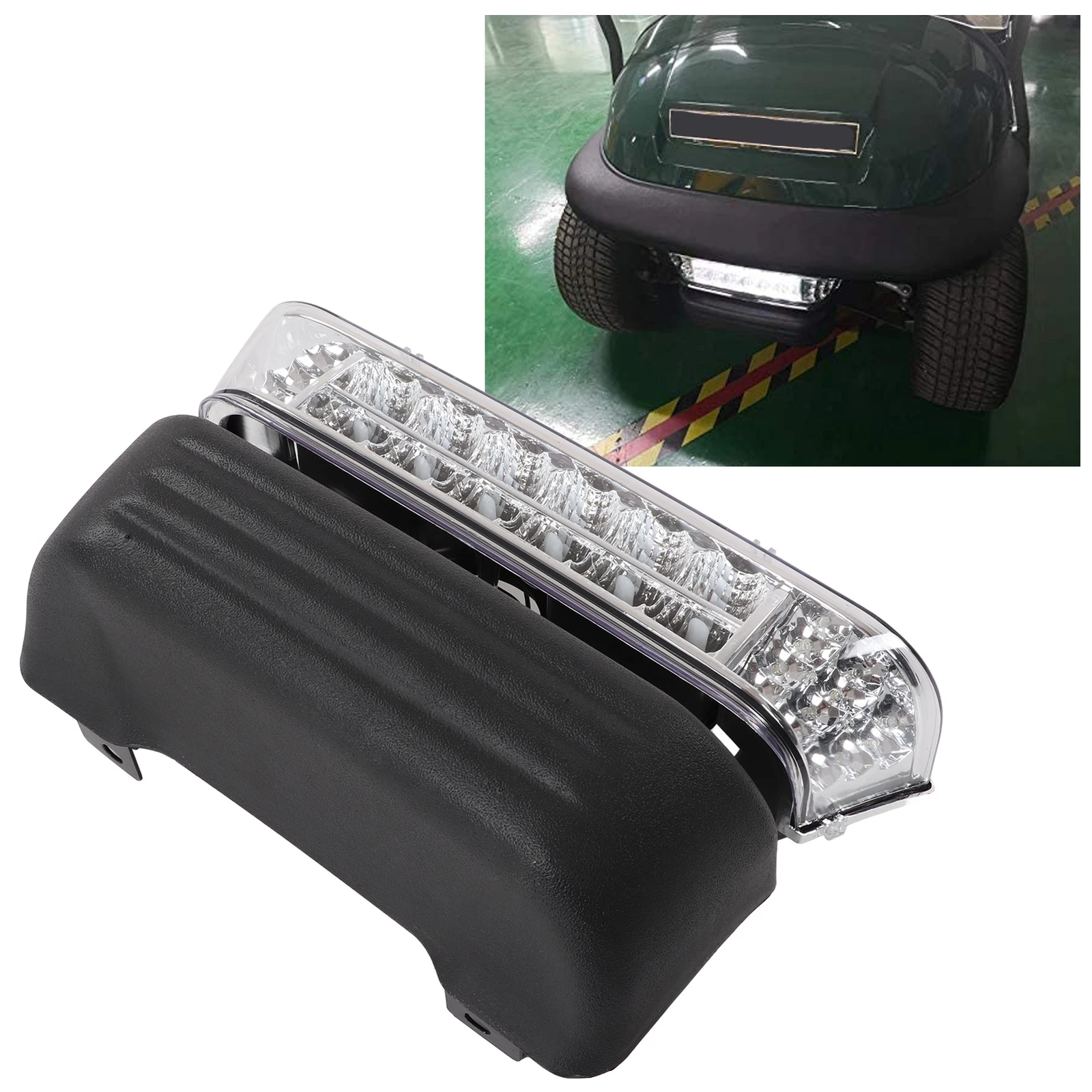 Best 12V Golf Cart LED Headlight with Bumper (Basic Complete) - Replacement for Club Car Precedent 2004-Up Electric (OEM 102524801) Suppliers, Factories