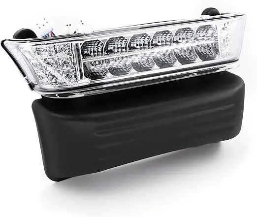 Best 12V Golf Cart LED Headlight with Bumper (Basic Complete) - Replacement for Club Car Precedent 2004-Up Electric (OEM 102524801) Suppliers, Factories