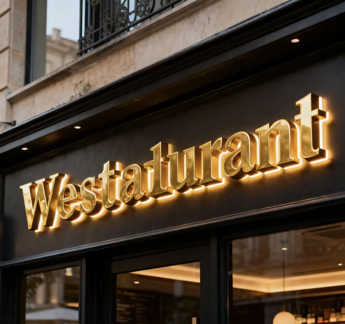 High-Quality Word Letter Signage 3d Led Lighted Digital Door Sign Front and Backlit Letters Company, Product