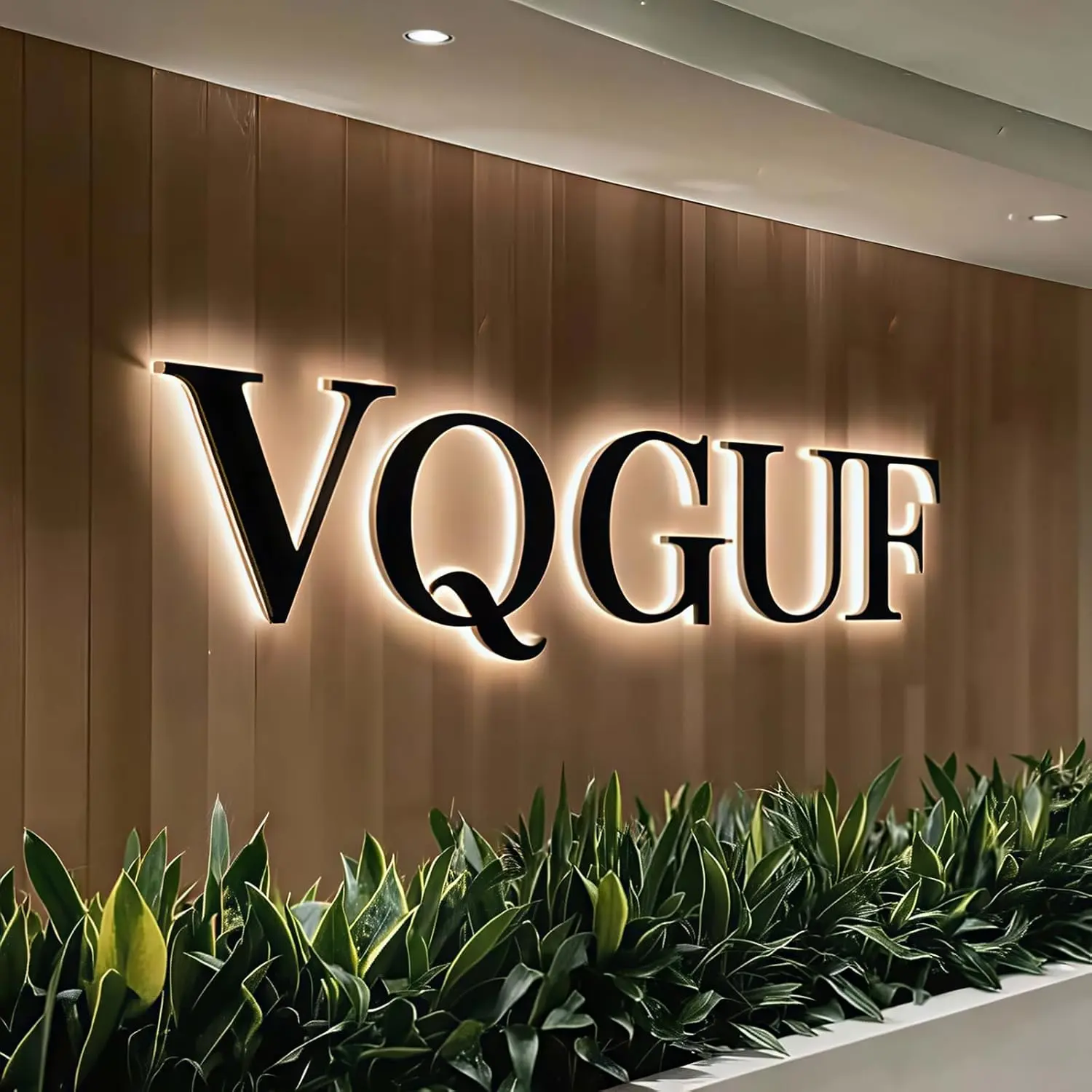 Custom Business Logo Backlit letter for Walls & Windows