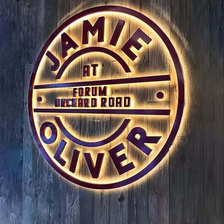 Custom 3D Backlit Stainless Steel Letters  Business Logo Signage