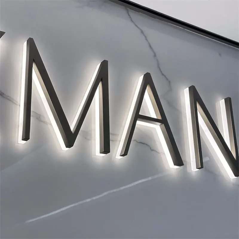 High-Quality 3D LED Backlit Channel Letters with Black Coating Manufacturers, Companies