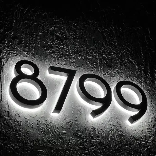 Custom 3D Metal Backlit Outdoor Business Signage  Manufacturer, Products