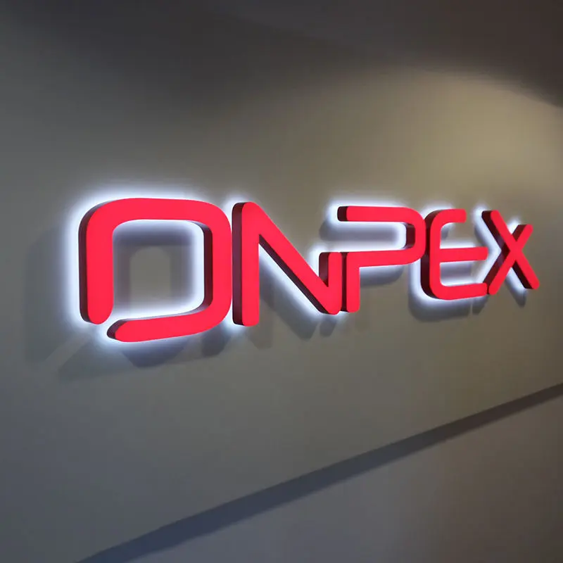 Wholesale Reverse Channel Backlit Letters Custom Halo Lit Metal Signage Supplier, Products
