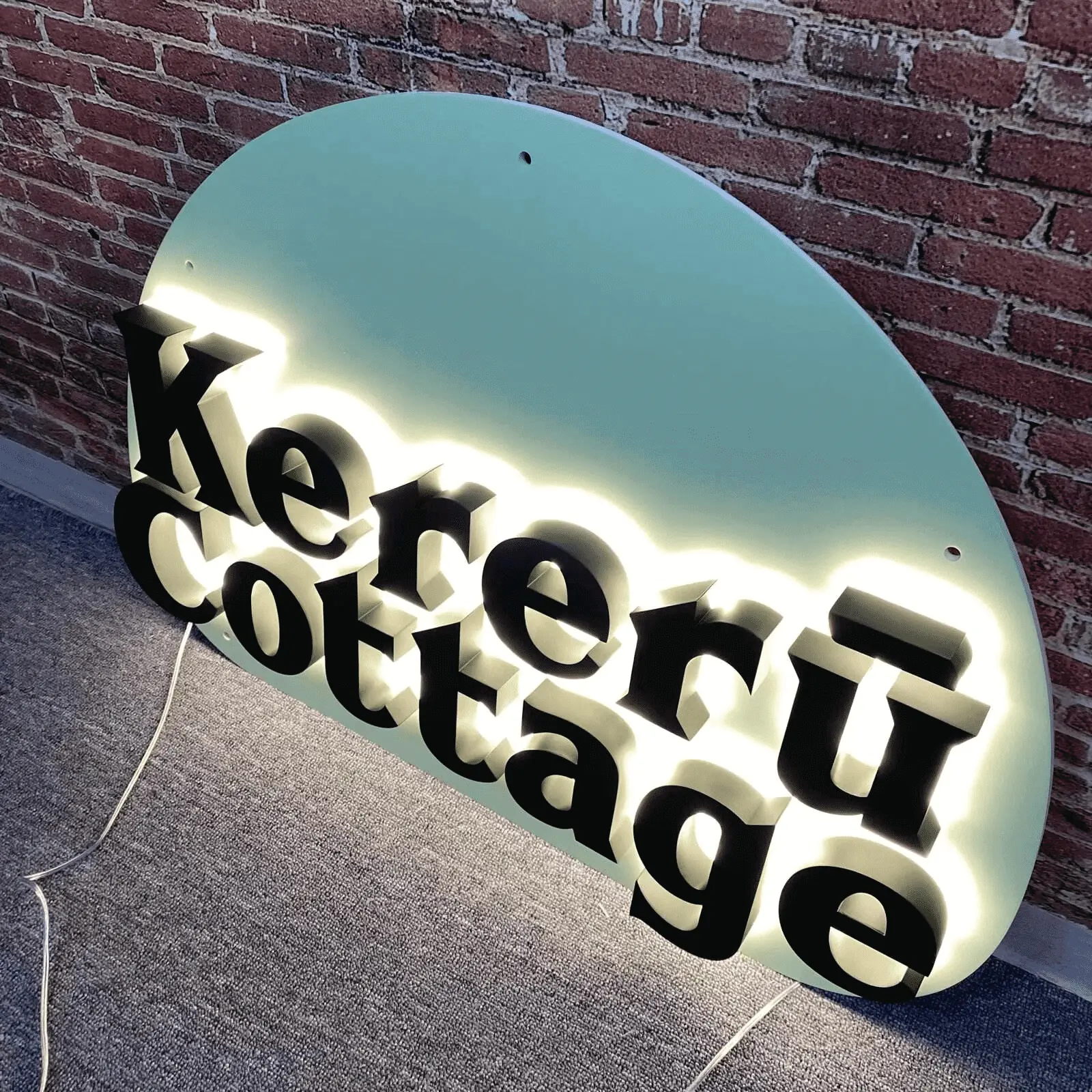 Backlit Letter Detail 1