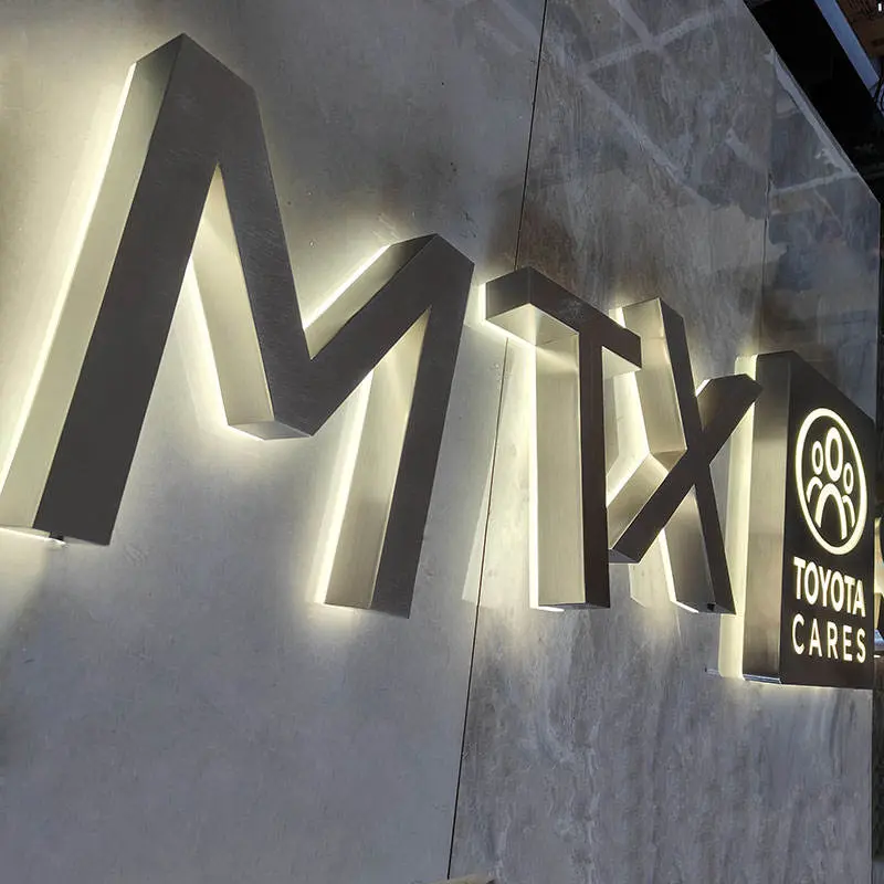 Wholesale Electroplated Chrome Polished Backlit Letters with Cool White LED Manufacturer, Exporters