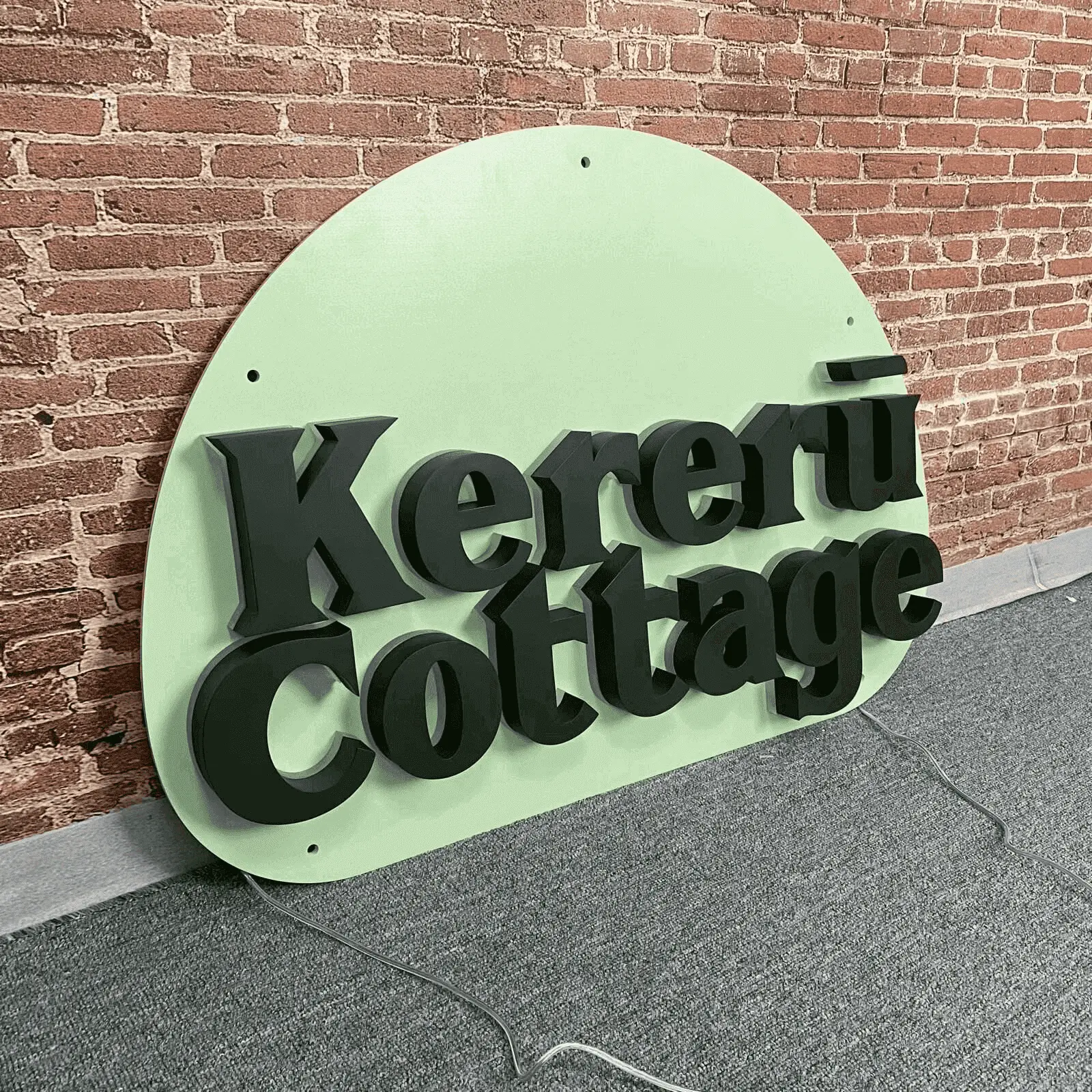 Custom 3D Stainless Steel Backlit Letters for Business Facades
