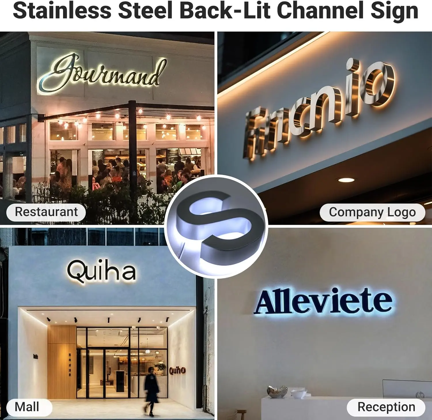 Backlit letter display 1