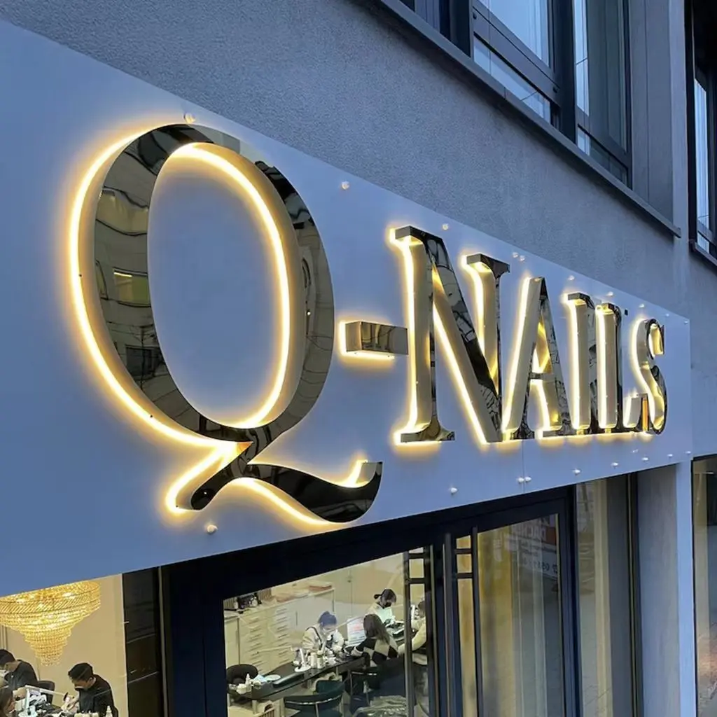 Custom High Quality Metal Backlit Signage Custom Backlit Advertising Light Exporters, Product