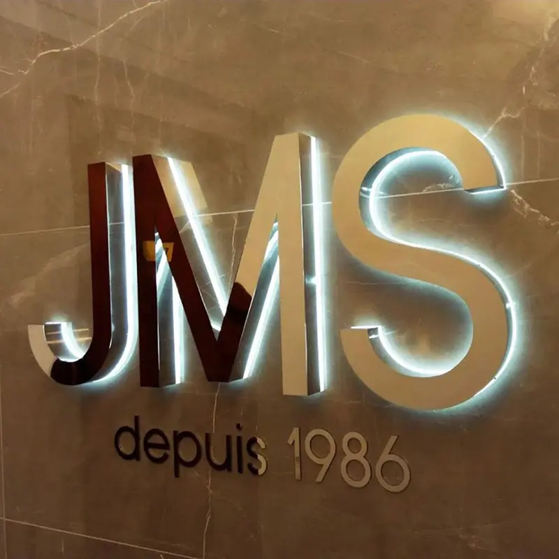 Backlit letter case study 3