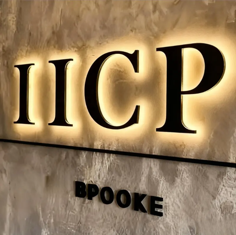 Wholesale rushed Silver Backlit Office Signs Reception Wall LED Letters Manufacturer, Exporters