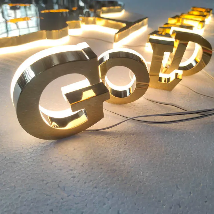 Wholesale Waterproof Outdoor Backlit Channel Letters Anti-Rust Painted Signage Supplier, Exporter