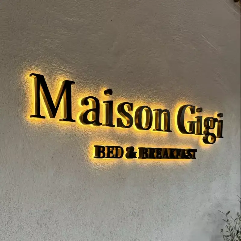 CE Certification Matte Black Metal Backlit Letters Modern Floating LED Sign Suppliers, Companies