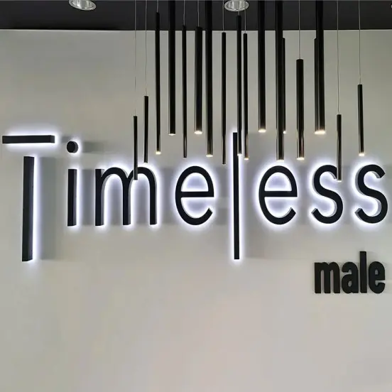 CE Certification 3d LED Backlit Letter Metal Business Advertising Logo Sign Manufacturer, Supplier