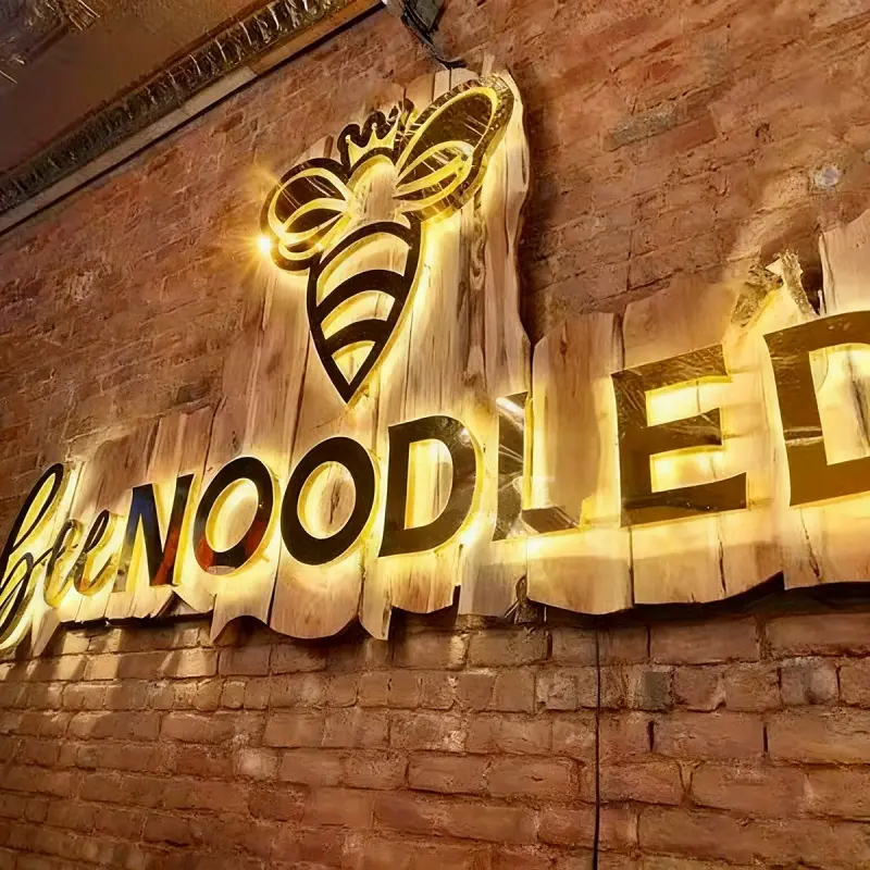Backlit letter installation case 1