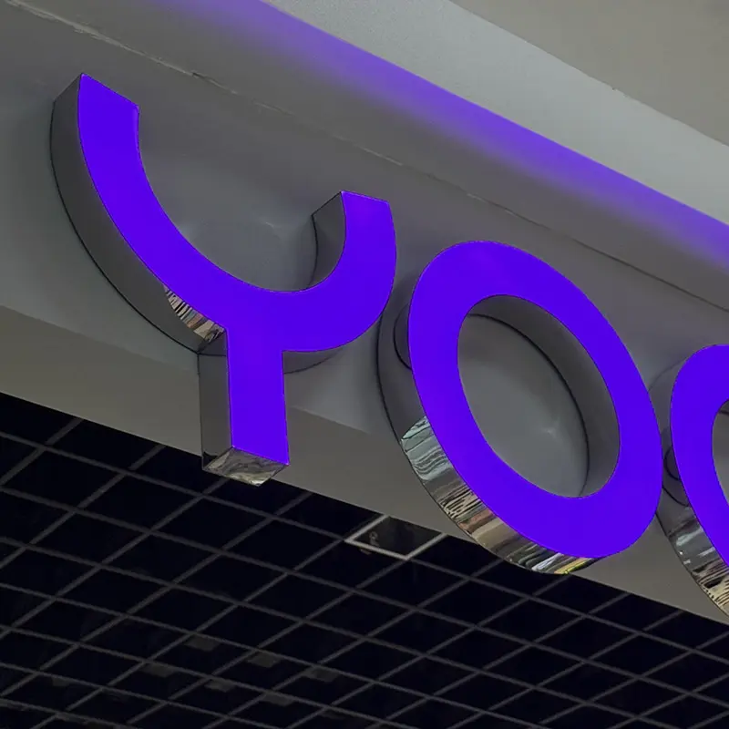Cheap Storefront Led Light Letter Sign Front Luminous Business Logo Supplier, Factories
