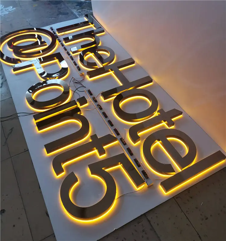 Custom Acrylic Led Sign 3d Letter Sign Print Frontlit Metal Sign Electronic Sign