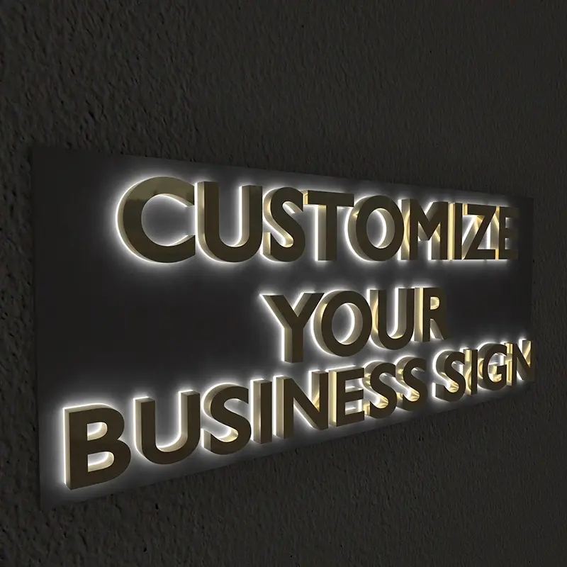Custom 3D LED Sign Light Backlit Channel Letter Sign for Business
