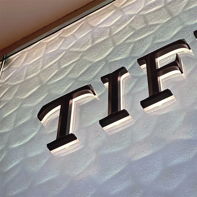 High-Quality 3D LED Backlit Channel Letters with Black Coating Manufacturers, Companies
