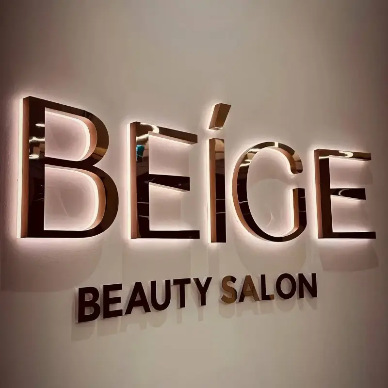 Custom Illuminated Backlit Signage for Restaurant Interiors
